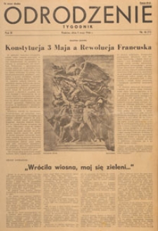 Odrodzenie : tygodnik, 1946.05.05 nr 18