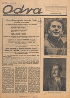 Odra : tygodnik literacko-społeczny, 1947.02.02 nr 5