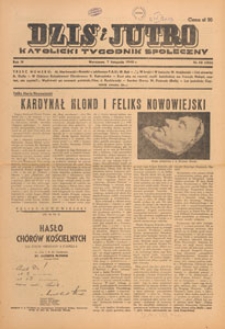 Dziś i Jutro : katolicki tygodnik społeczny, 1948.11.14 nr 46