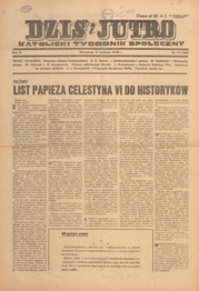 Dziś i Jutro : katolicki tygodnik społeczny, 1948.04.11 nr 15