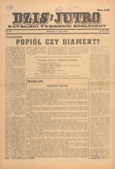Dziś i Jutro : katolicki tygodnik społeczny, 1948.05.02 nr 18