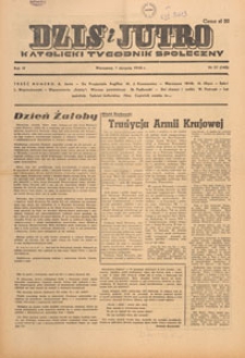 Dziś i Jutro : katolicki tygodnik społeczny, 1948.08.01 nr 31