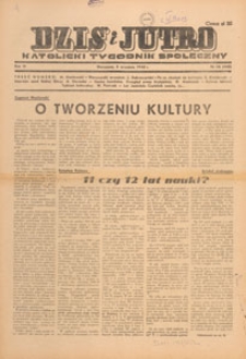 Dziś i Jutro : katolicki tygodnik społeczny, 1948.09.05 nr 36