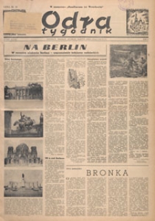 Odra : tygodnik, 1949.05.01 nr 15