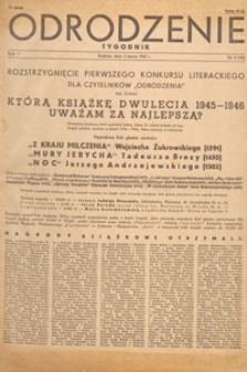 Odrodzenie : tygodnik, 1947.03.02 nr 9