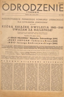 Odrodzenie : tygodnik, 1947.03.02 nr 9