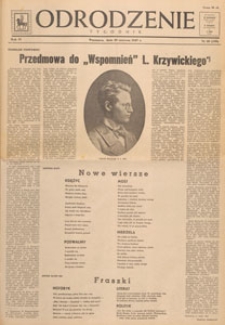 Odrodzenie : tygodnik, 1947.06.01 nr 22
