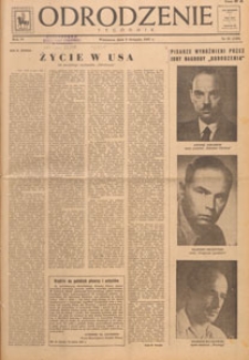 Odrodzenie : tygodnik, 1947.08.01 nr 31
