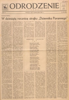 Odrodzenie : tygodnik, 1947.10.05 nr 40