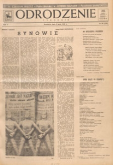 Odrodzenie : tygodnik, 1948.05.02 nr 18