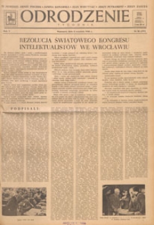 Odrodzenie : tygodnik, 1948.09.05 nr 36