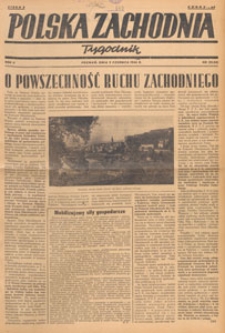 Polska Zachodnia : tygodnik : organ P.Z.Z., 1946.06.02 nr 22