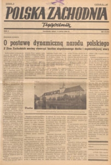 Polska Zachodnia : tygodnik : organ P.Z.Z., 1946.07.07 nr 27