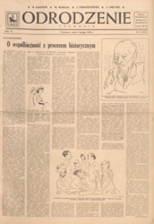 Odrodzenie : tygodnik, 1949.02.06 nr 6