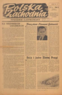 Polska Zachodnia : tygodnik : organ P.Z.Z., 1949.03.06 nr 9