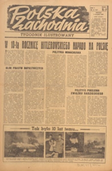 Polska Zachodnia : tygodnik : organ P.Z.Z., 1949.09.04 nr 35