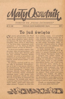 Mały Osadnik. Dodatek do Polski Zachodniej, 1946.12 nr 34