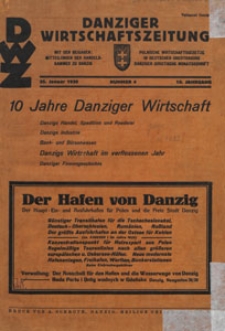 Danziger Wirtschaftszeitung, 1930.01 nr 4