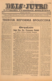 Dziś i Jutro : katolicki tygodnik społeczny, 1947.07.20 nr 29