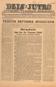 Dziś i Jutro : katolicki tygodnik społeczny, 1947.07.27 nr 30