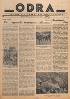 Odra : pismo literacko-społeczny, 1946.07.14 nr 22