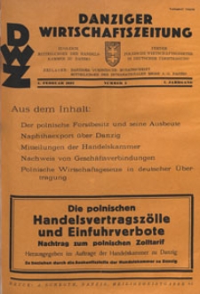 Danziger Wirtschaftszeitung, 1927.02.04 nr 5