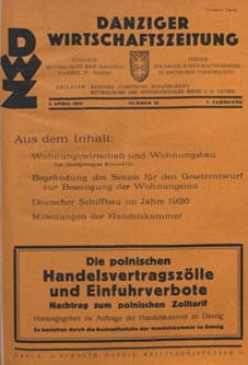 Danziger Wirtschaftszeitung, 1927.04.01 nr 13