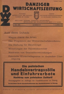 Danziger Wirtschaftszeitung, 1927.05.06 nr 18