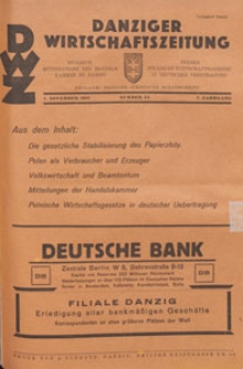 Danziger Wirtschaftszeitung, 1927.11.04 nr 44