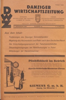 Danziger Wirtschaftszeitung, 1927.12.17 nr 50