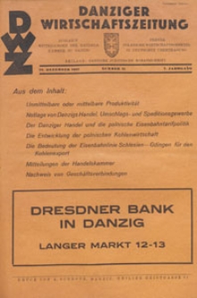 Danziger Wirtschaftszeitung, 1927.12.23 nr 51