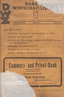 Danziger Wirtschaftszeitung, 1927.12.31 nr 52
