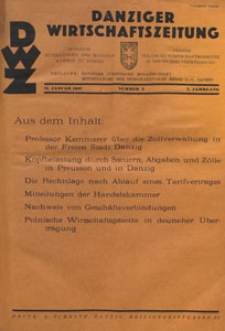 Danziger Wirtschaftszeitung, 1927.01.21 nr 3