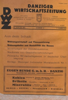 Danziger Wirtschaftszeitung, 1927.01.28 nr 4