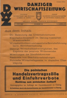 Danziger Wirtschaftszeitung, 1927.06.17 nr 24