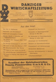 Danziger Wirtschaftszeitung, 1927.07.15 nr 28