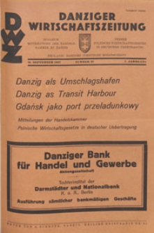 Danziger Wirtschaftszeitung, 1927.09.16 nr 37