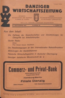 Danziger Wirtschaftszeitung, 1927.09.30 nr 39