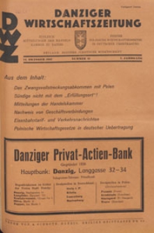 Danziger Wirtschaftszeitung, 1927.10.14 nr 41
