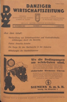 Danziger Wirtschaftszeitung, 1927.10.21 nr 42