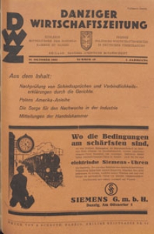Danziger Wirtschaftszeitung, 1927.10.21 nr 42