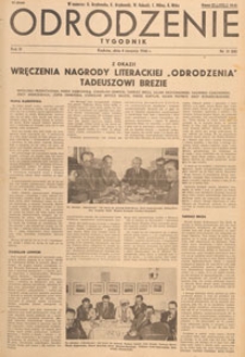 Odrodzenie : tygodnik, 1946.08.25 nr 34