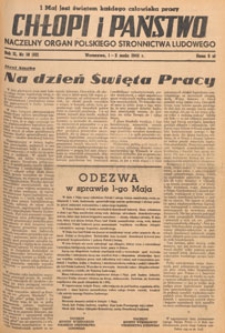 Chłopi i Państwo : tygodnik społeczno-polityczny, 1948.05.09 nr 19