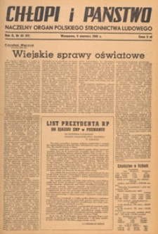 Chłopi i Państwo : tygodnik społeczno-polityczny, 1948.06.13 nr 24