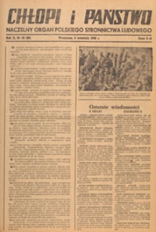 Chłopi i Państwo : tygodnik społeczno-polityczny, 1948.09.19 nr 38