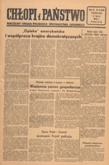 Chłopi i Państwo : tygodnik społeczno-polityczny, 1949.02.20 nr 8