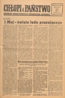 Chłopi i Państwo : tygodnik społeczno-polityczny, 1949.05.08 nr 19