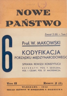 Nowe Państwo : pismo poświęcone zagadnieniom życia państwowego i międzynarodowego, 1932 z. 2