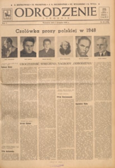 Odrodzenie : tygodnik, 1948.08.15 nr 33