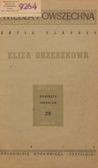 Eliza Orzeszkowa